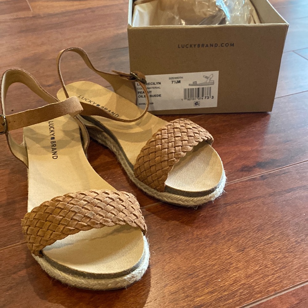 LUCKY Espadrille Sandals, Brown
